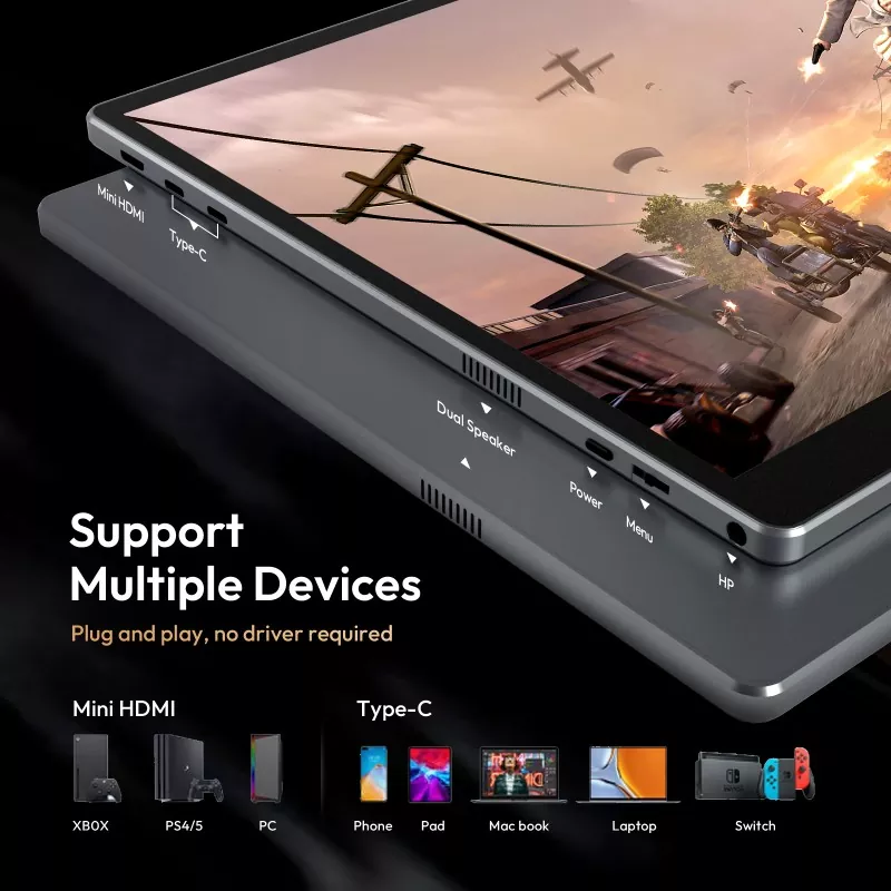 Зошто треба да изберете пренослив монитор од 16 инчи 1200P за работа и патување?